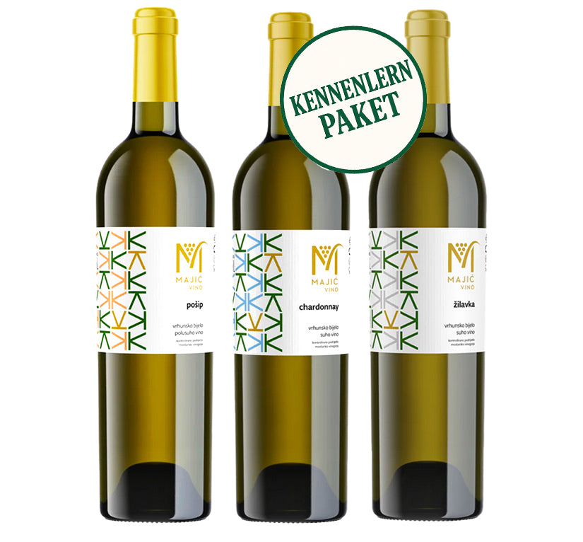 Majić Probierpaket Chardonnay, Pošip & Žilavka (3x 0,75 L)